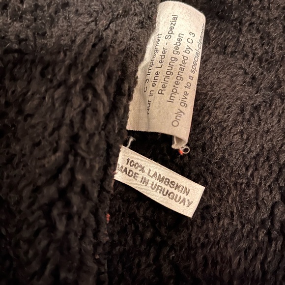 Women’s Christ Leather Shearling Soft Lambskin Coat - Picture 6 of 6